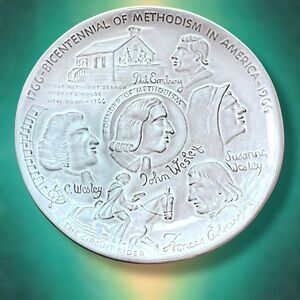 Frankoma Bicentennial of Methodism America Plate